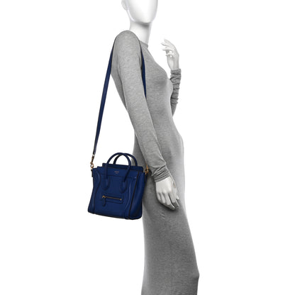 Celine Smooth Calfskin Nano Luggage Royal Blue 2 of 10
