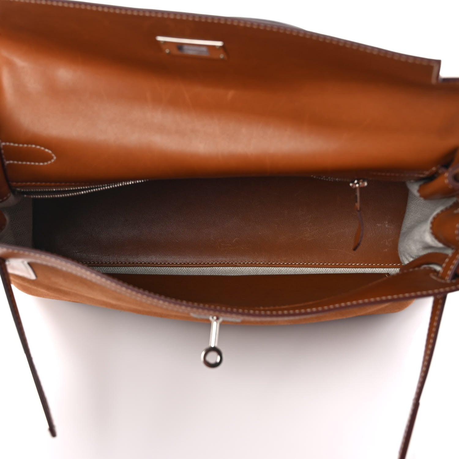 Hermes Barenia Grizzly Au Galop Kelly Retourne 32 Fauve 5 of 11