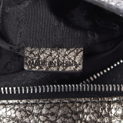 Celine Metallic Calfskin Bittersweet Hobo Pewter 10 of 12