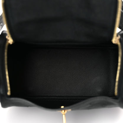 Hermes Ostrich Mini Lindy 20 Black 5 of 9