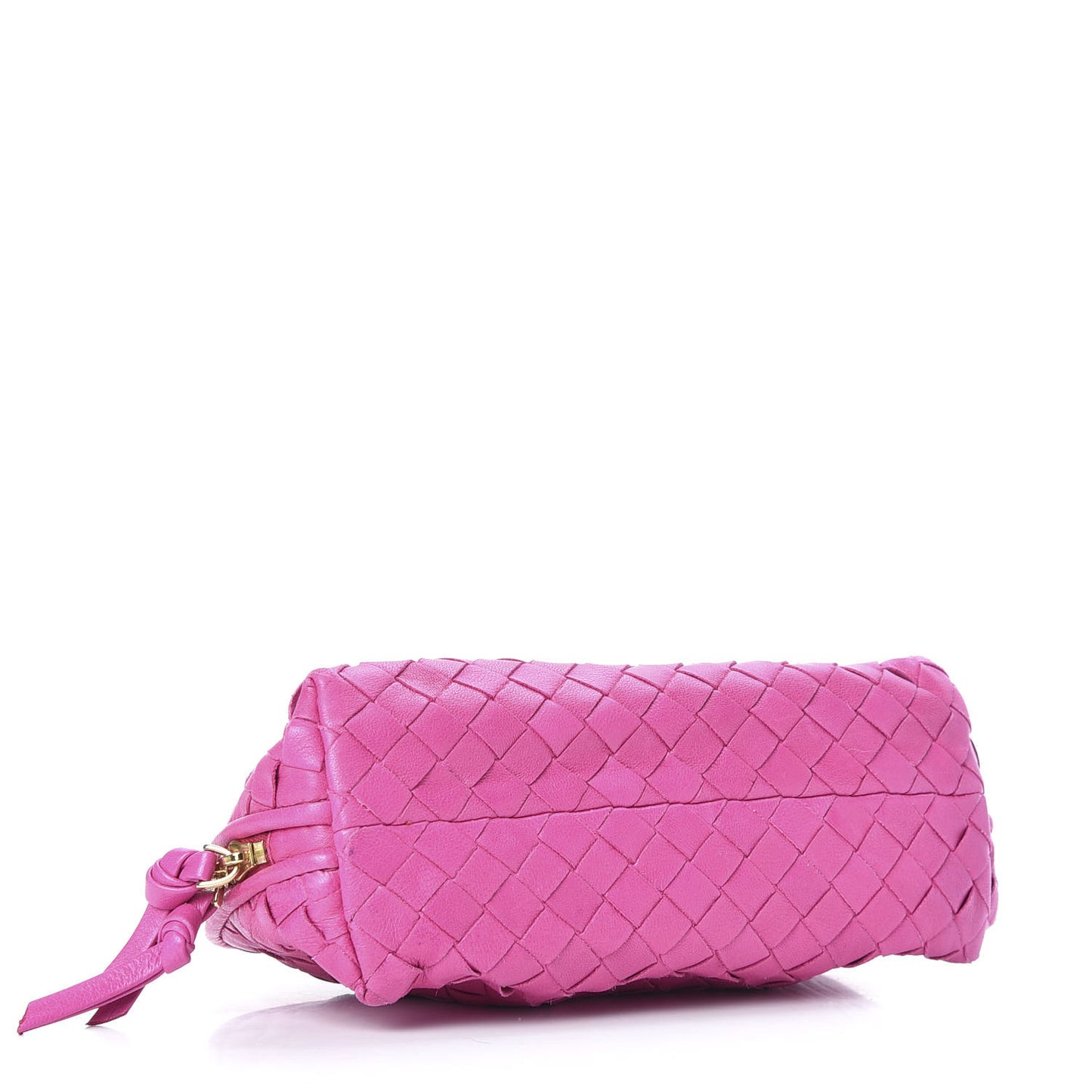 Nappa Intrecciato Cosmetic Pouch Fuchsia