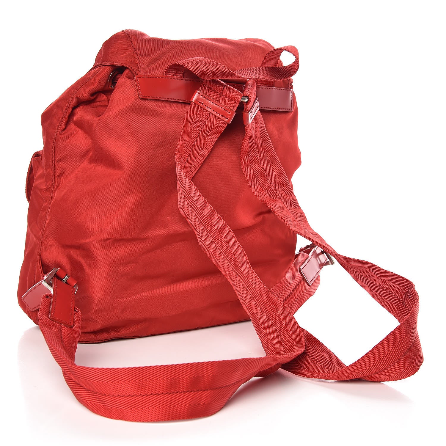 Prada Nylon Vela Small Backpack Rosso 3 of 7