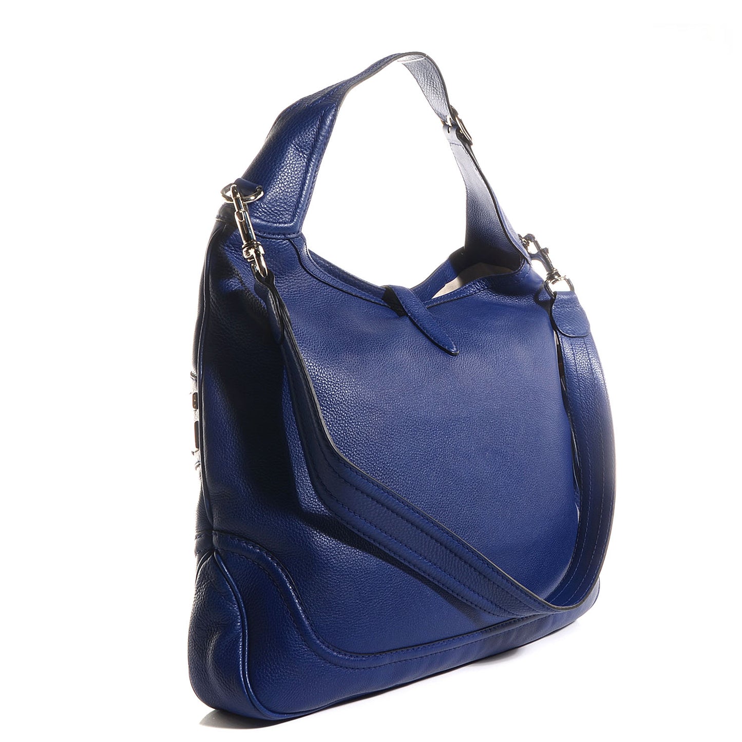 Calfskin Embellished Large New Jackie Hobo Blue