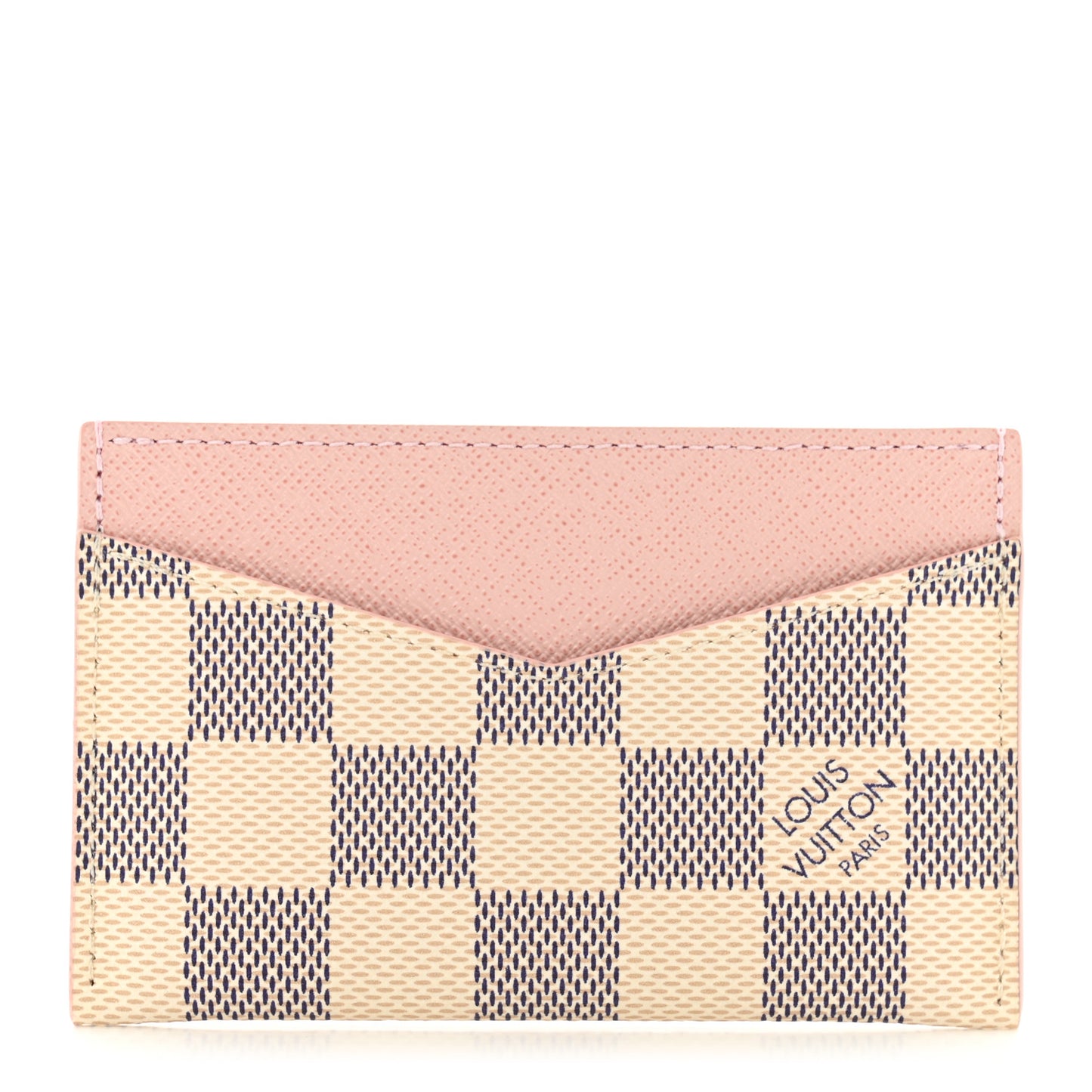 Damier Azur Daily Card Holder Rose Ballerine