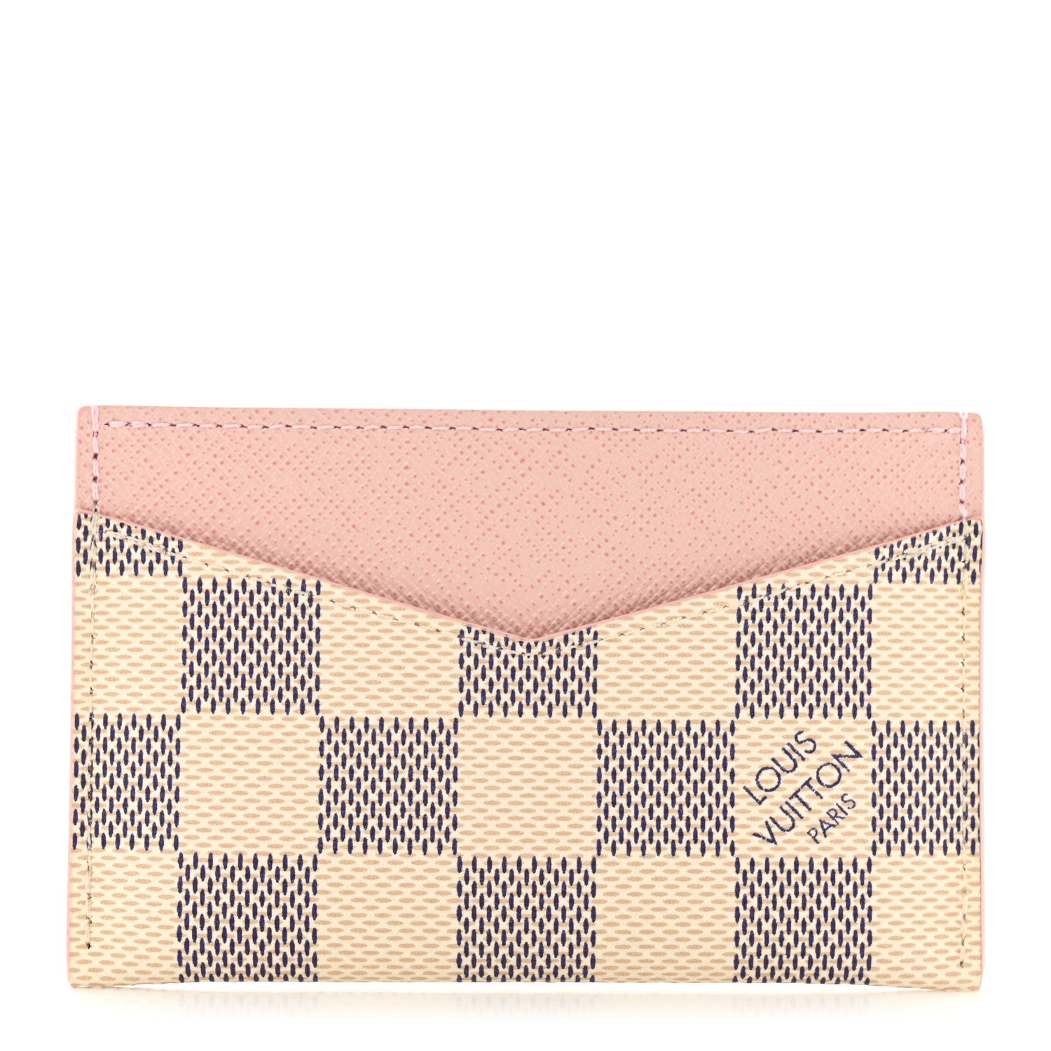 Louis Vuitton Damier Azur Daily Card Holder Rose Ballerine 1 of 7