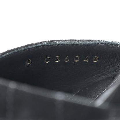 Chanel Suede Grosgrain Cap Toe CC Mary Jane Flats 37 Black 8 of 9