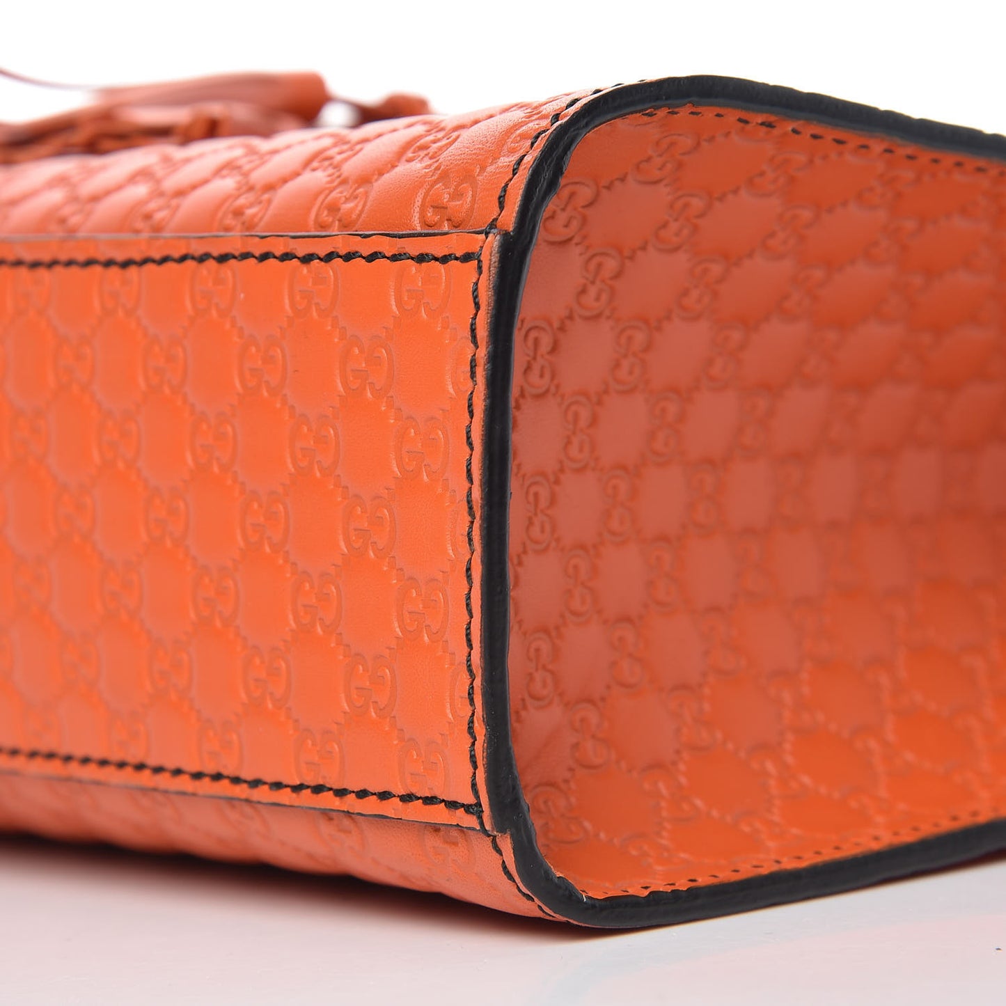 Microguccissima Medium Emily Chain Shoulder Bag Sun Orange