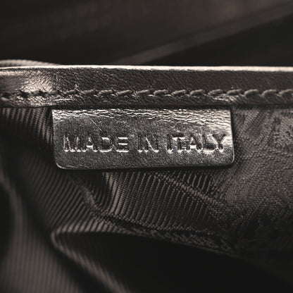 Burberry Prorsum Calfskin Studded Knight Satchel Black 7 of 11