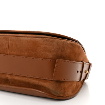 Tom Ford Suede Jennifer Saddle Bag Tobacco 9 of 9