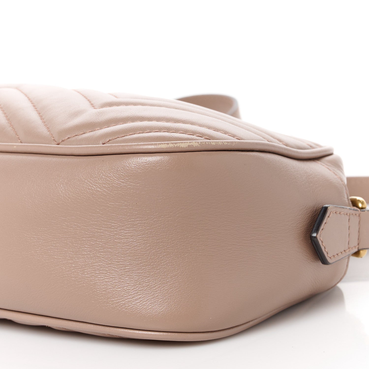 Gucci Calfskin Matelasse Small GG Marmont Chain Shoulder Bag Porcelain Rose 11 of 11