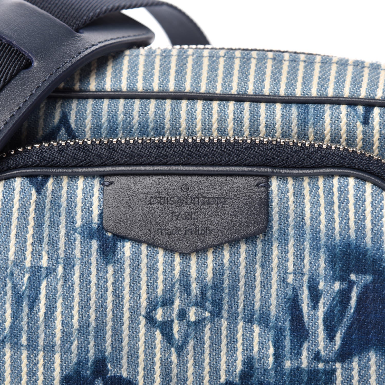 Louis Vuitton Hickory Stripes Denim Monogram Watercolor Outdoor Pouch Blue 8 of 8