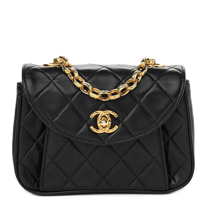 Chanel Lambskin Quilted Mini Flap Black 1 of 10