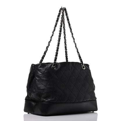 Chanel Calfskin Stitched Medium VIP Shopping Tote Black 3 of 10