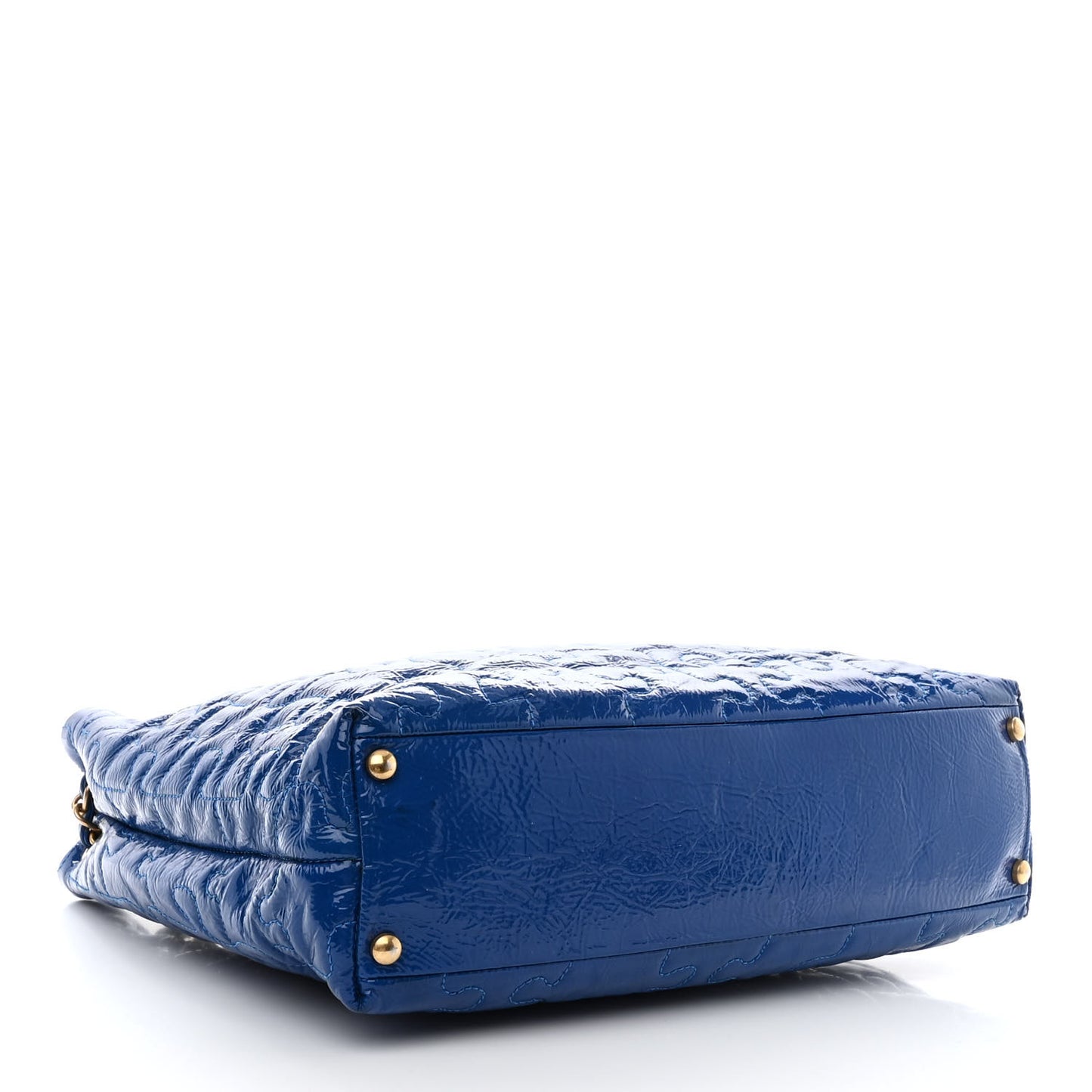 Patent Puzzle Tote Electric Blue