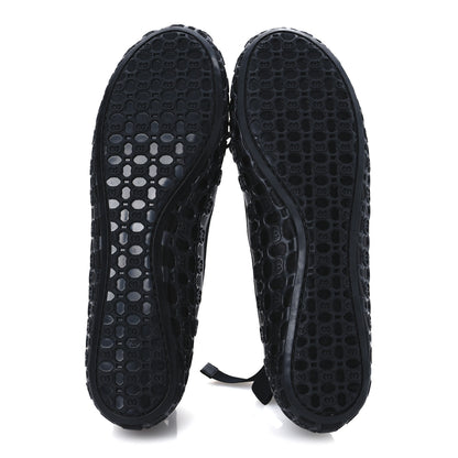 Gucci Rubber Satin Ballerina Flats 40 Black 7 of 11