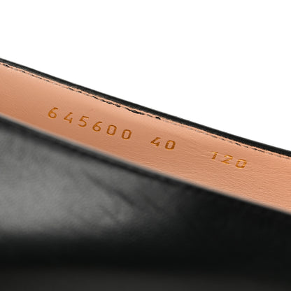 Gucci Malaga Kid Horsebit Ballet 25mm Flats 40 Black 9 of 10