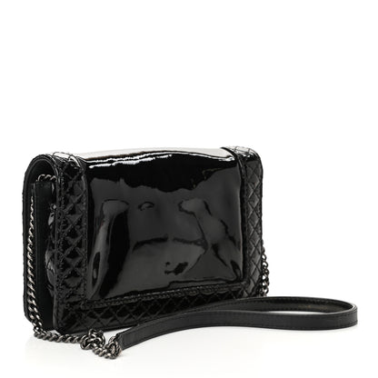 Chanel Patent New Medium Boy Reverso Flap Black 3 of 10