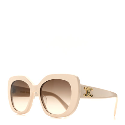 Celine Acetate Triomphe 01 Sunglasses CL 40226U White 1 of 8
