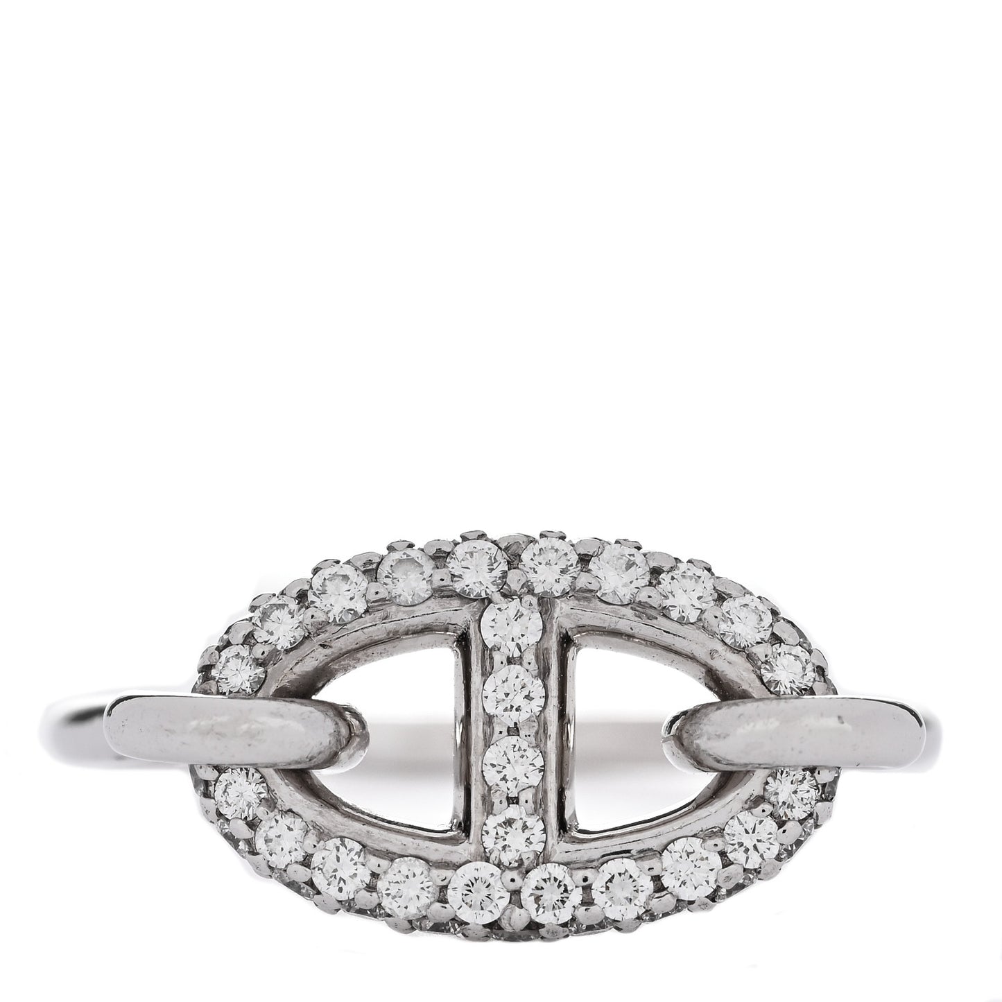 18K White Gold Diamond New Farandole Ring 53 6.25