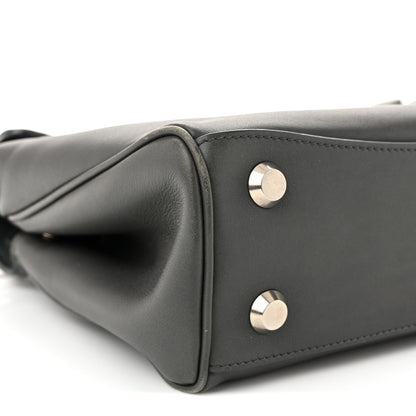 Balenciaga Natural Smooth Calfskin Mini Rodeo Top Handle Handbag Grey 9 of 12