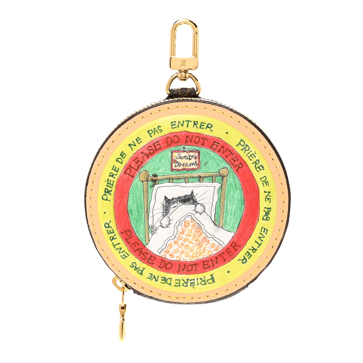 Monogram Grace Coddington Slippy Round Coin Purse Multicolor