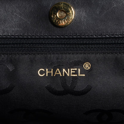 Chanel Lambskin CC Shopping Tote Black 6 of 9