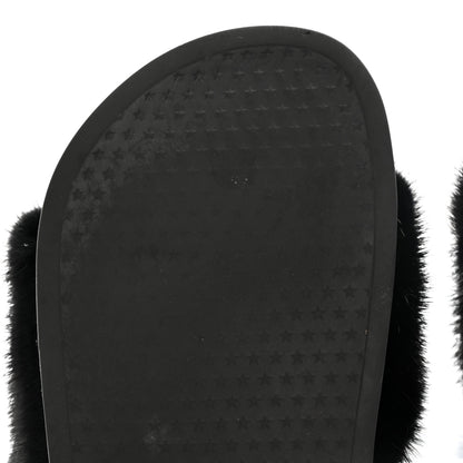 Givenchy Mink Rubber Slide Sandals 37 Black 9 of 10