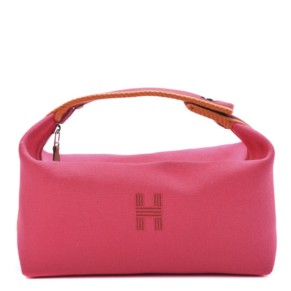 Hermes Canvas Small Bride-A-Brac Pouch Hibiscus 1 of 6