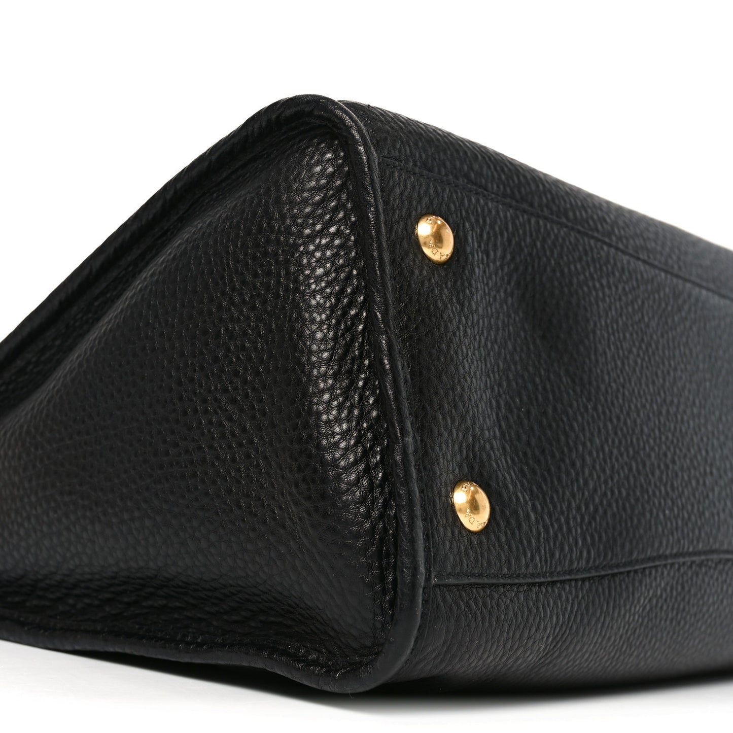 Vitello Daino Shopping Satchel Black