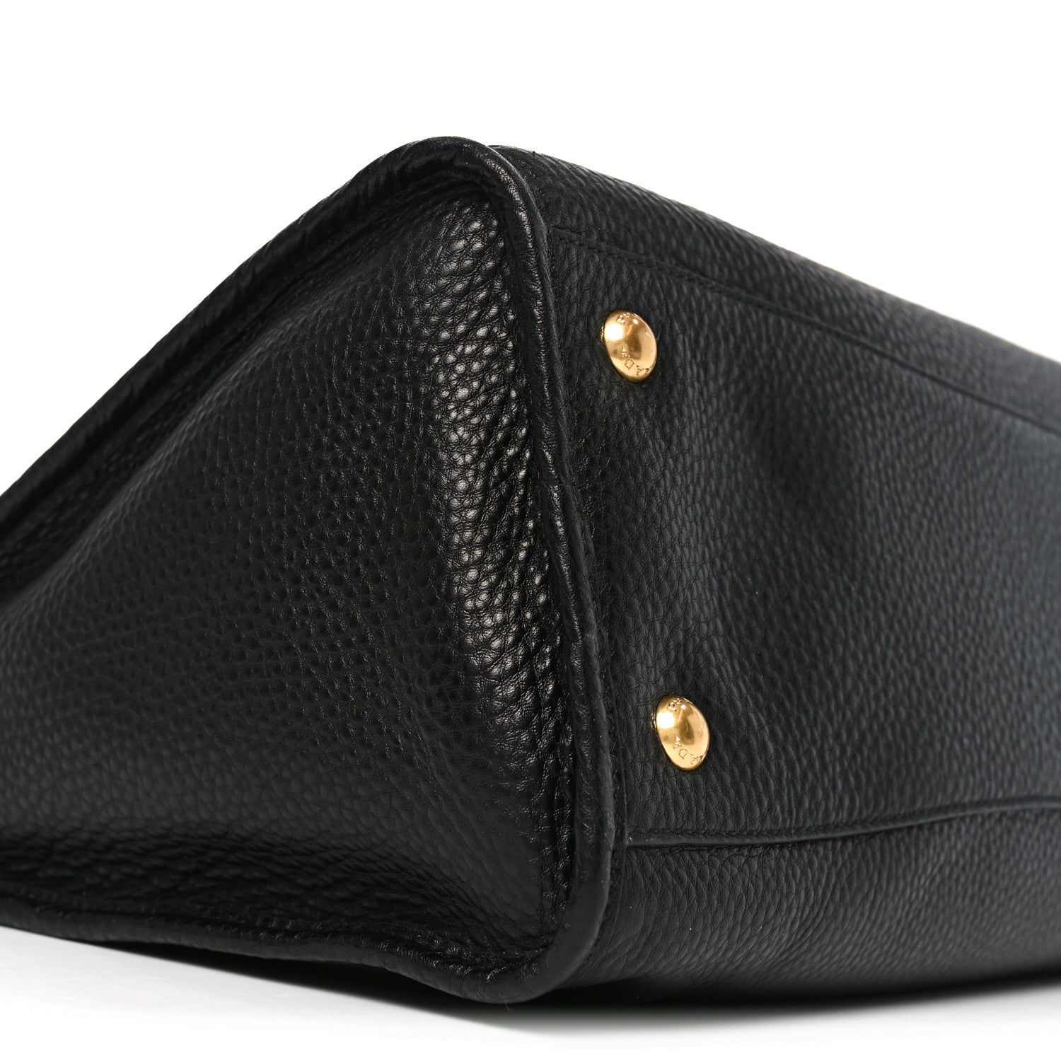 Prada Vitello Daino Shopping Satchel Black 8 of 9