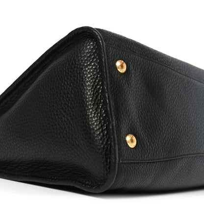 Prada Vitello Daino Shopping Satchel Black 8 of 9
