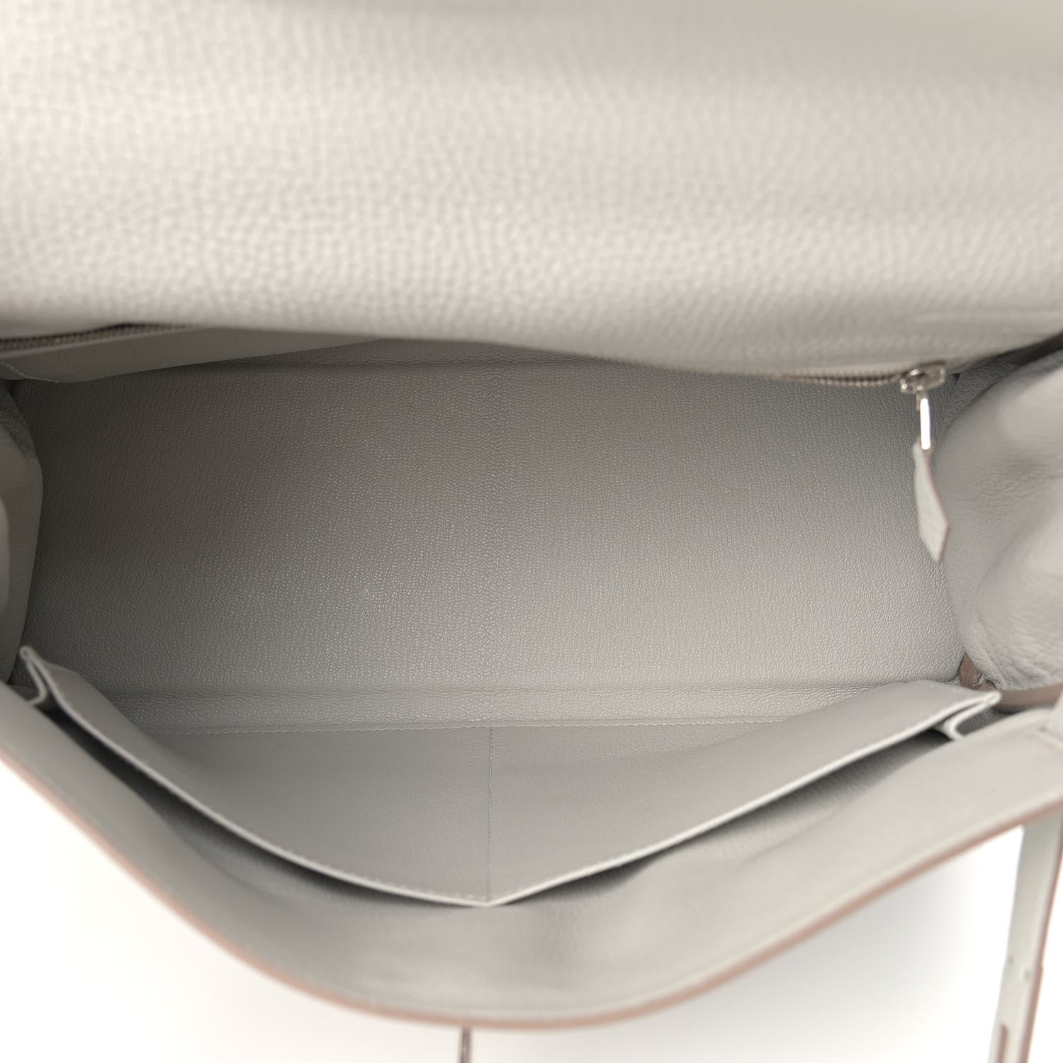 Hermes Taurillon Clemence Kelly Retourne 32 Gris Perle 5 of 11