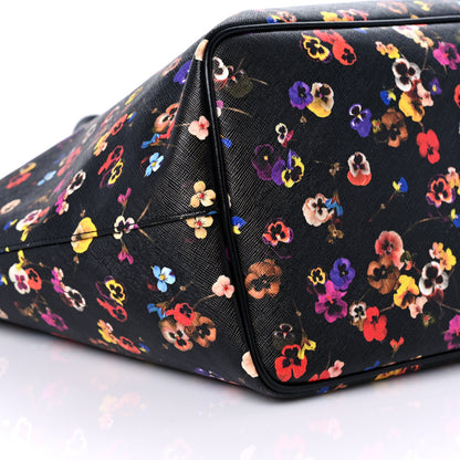 Givenchy Textured Coated Canvas Floral Print Large Antigona Tote Black Multicolor 7 of 10
