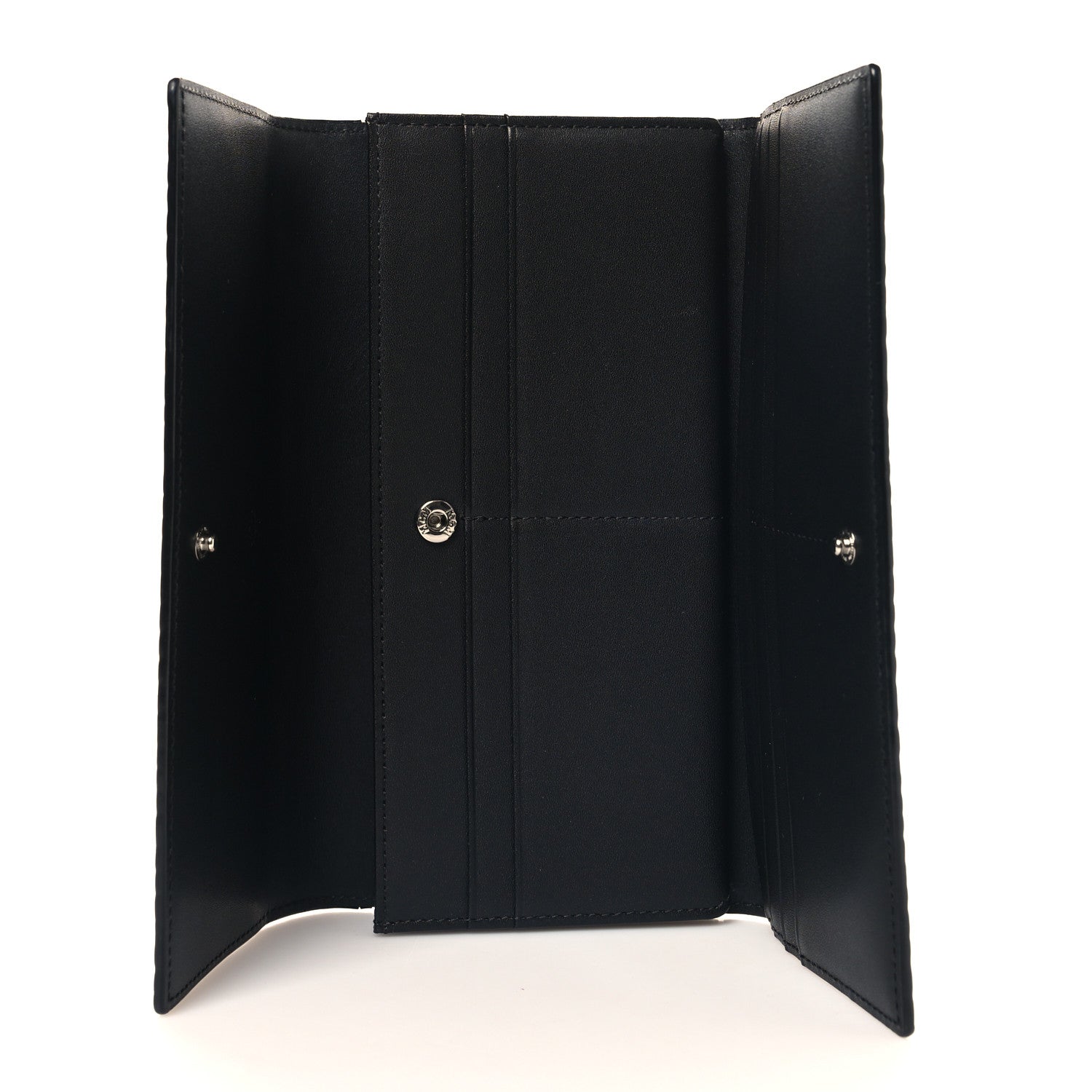 MCM Visetos Large Tri-Fold Flap Wallet Black 5 of 8