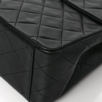 Chanel Lambskin Quilted XL Jumbo Single Flap Black 11 of 13