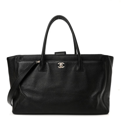 Chanel Calfskin Cerf Executive Shopper Tote Black 1 of 20
