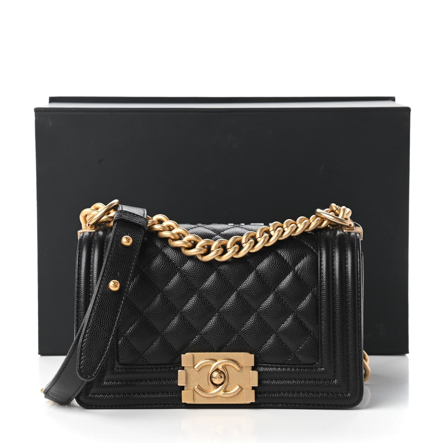 Chanel Caviar Quilted Small Boy Flap Black 11 of 11
