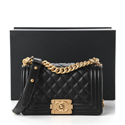 Chanel Caviar Quilted Small Boy Flap Black 11 of 11