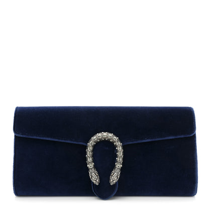 Gucci Velvet Dionysus Clutch Cobalt 1 of 13
