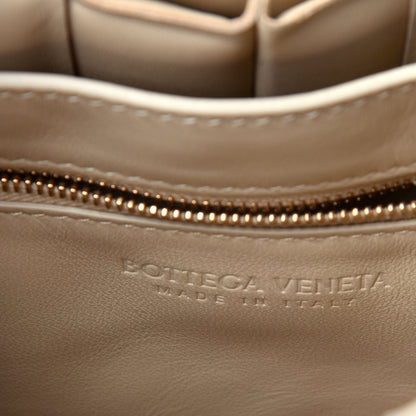 Bottega Veneta Lambskin Maxi Intreccio Padded Chain Cassette Crossbody Bag Porridge 8 of 12