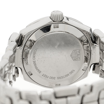Tag Heuer Stainless Steel Diamond 32mm Link Lady Quartz Watch Champagne WBC131E 5 of 5