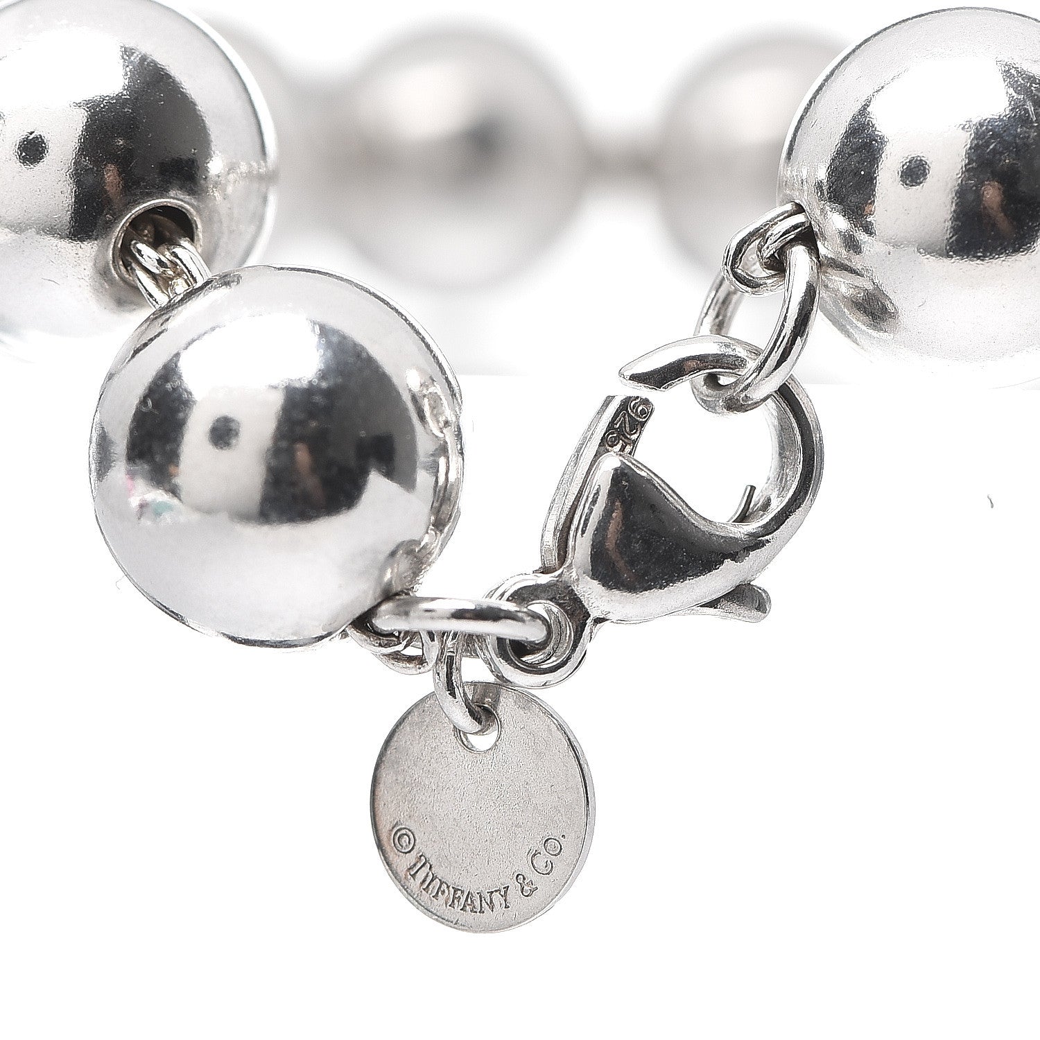 Tiffany Sterling Silver 10mm HardWear Ball Bracelet 3 of 3
