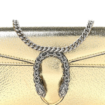 Gucci Metallic Calfskin Super Mini Dionysus Shoulder Bag Gold 7 of 10