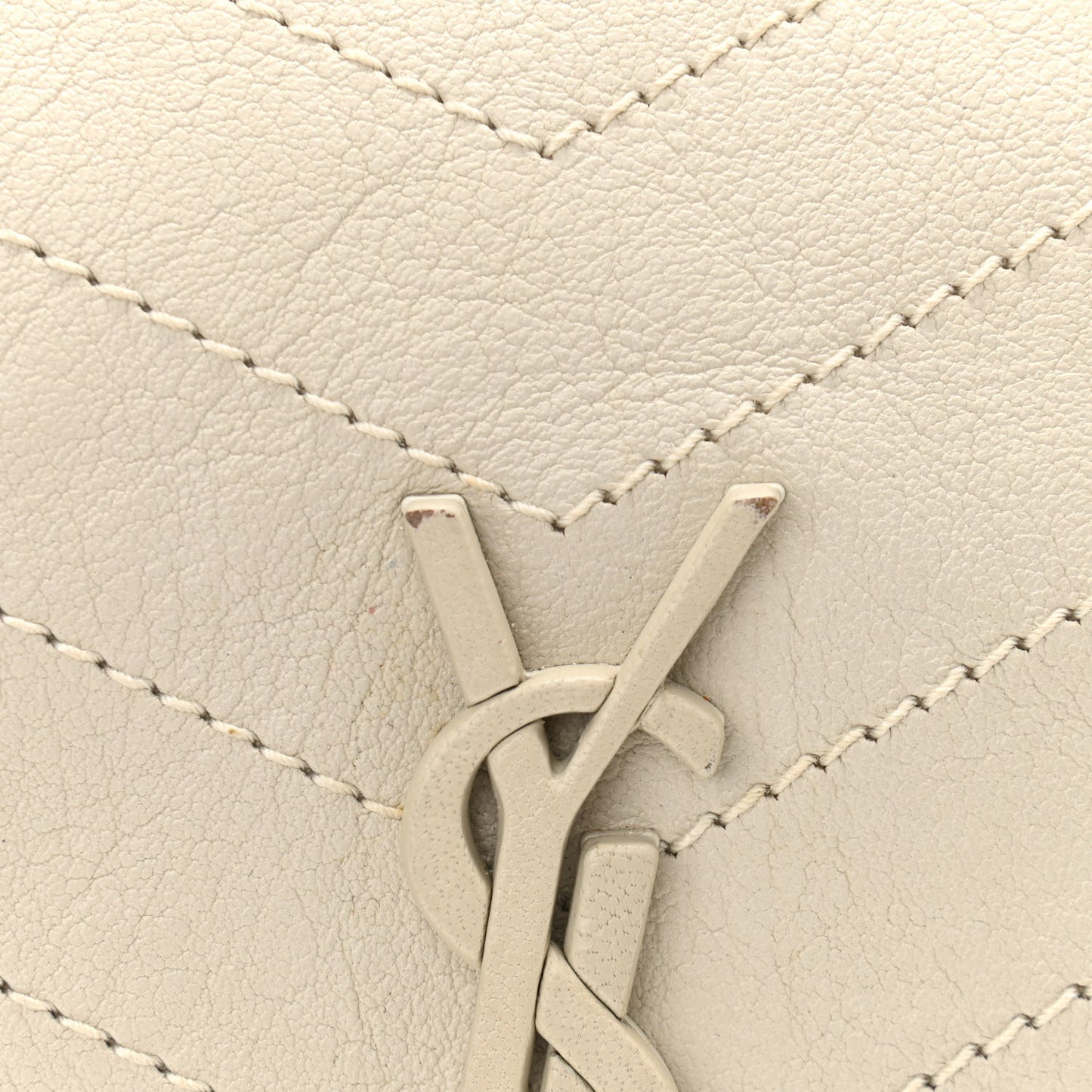 Vintage Lambskin Chevron Monogram Medium Nolita Crema Soft