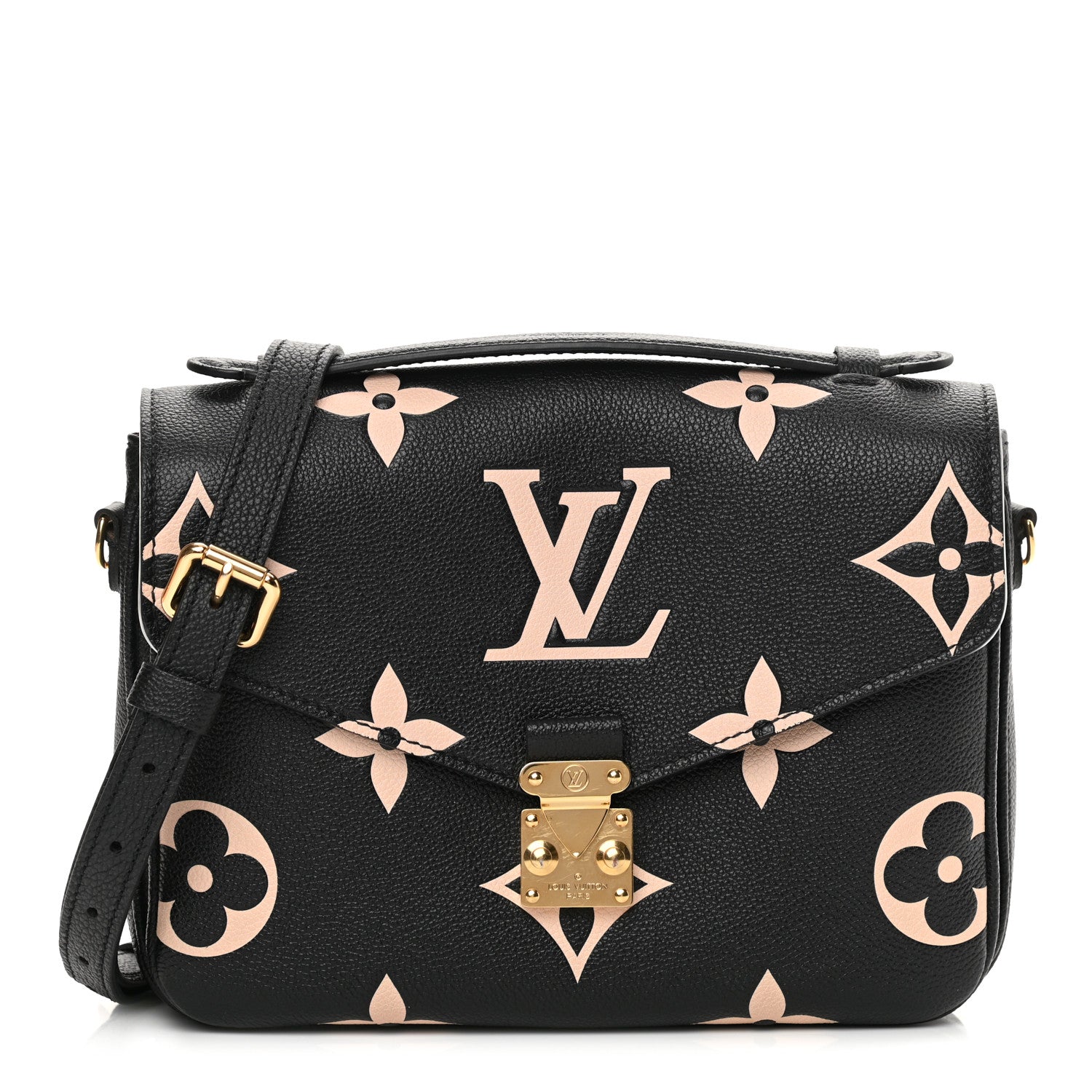 Louis Vuitton Empreinte Monogram Giant Pochette Metis Black Beige 1 of 10