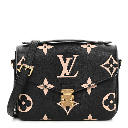 Louis Vuitton Empreinte Monogram Giant Pochette Metis Black Beige 1 of 10