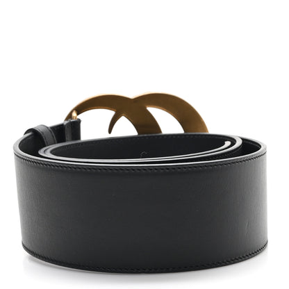Gucci Calfskin Crystal Double G Belt 100 40 Black 2 of 5