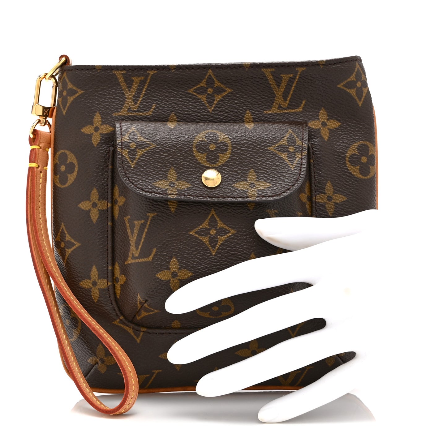 Monogram Partition Wristlet