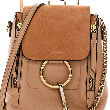 Chloe Suede Calfskin Mini Faye Backpack Blush Nude 8 of 12