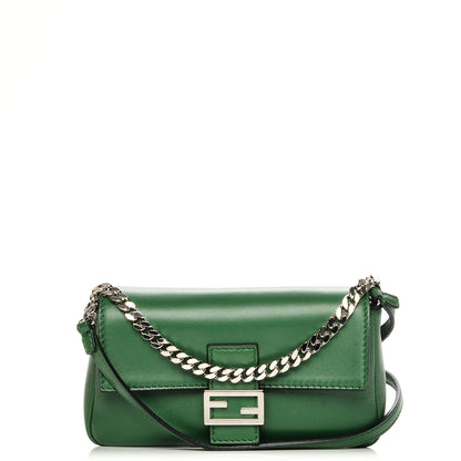 Fendi Nappa Micro Baguette Verde 1 of 8